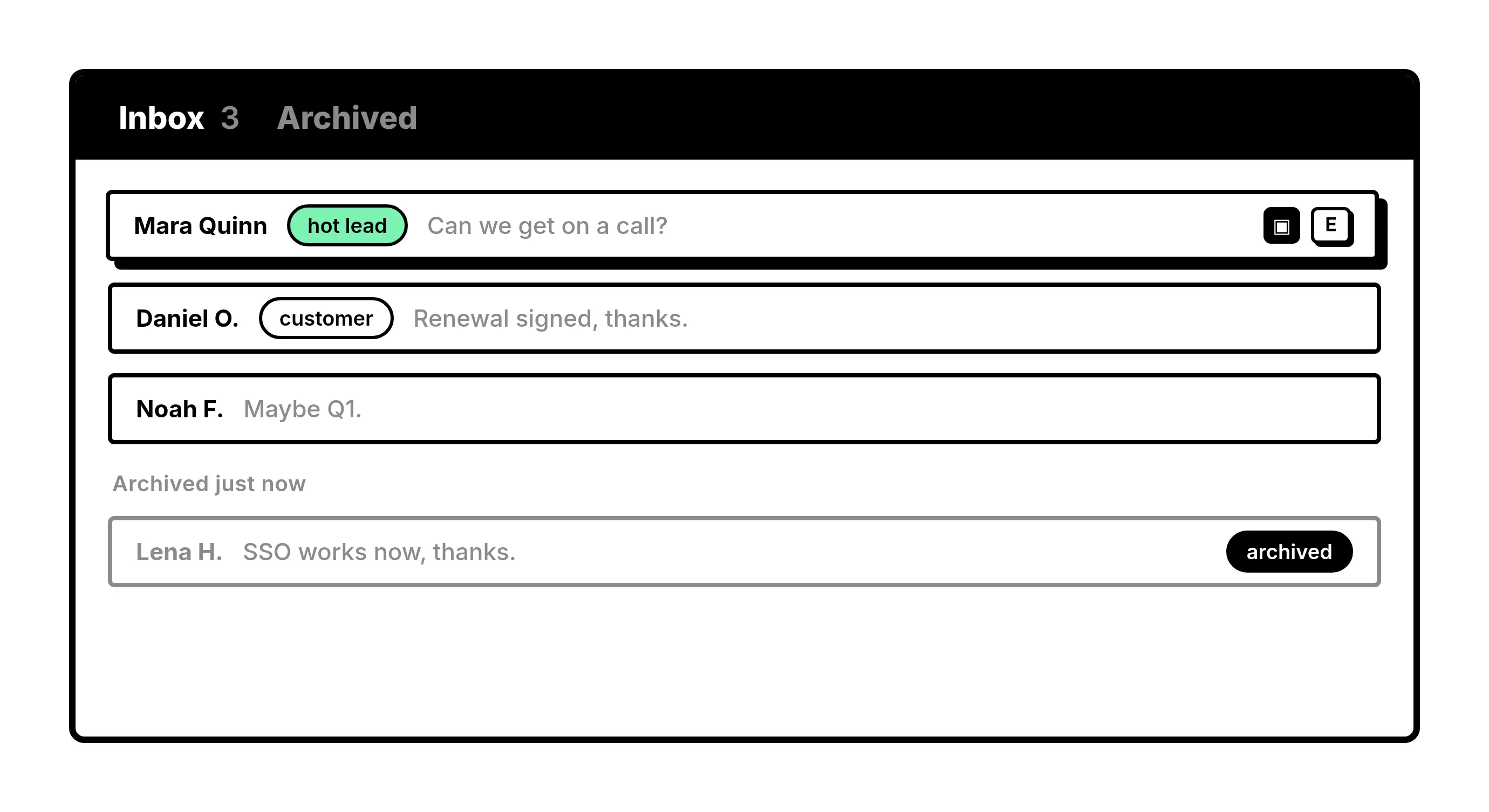 Kondo Desktop WhatsApp inbox in light mode