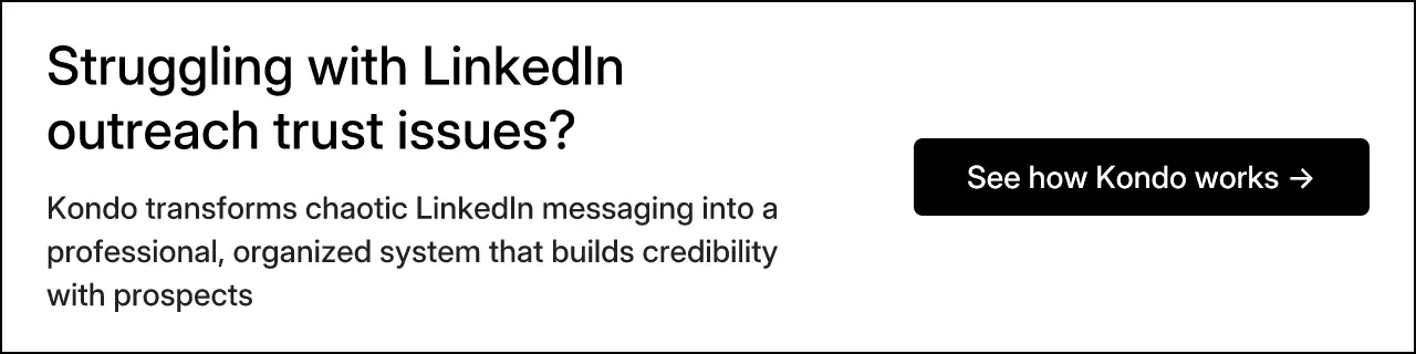 Struggling with LinkedIn outreach trust issues?