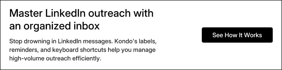 Master LinkedIn outreach with an organized inbox