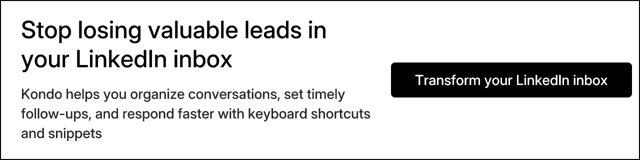 Stop losing valuable leads in your LinkedIn inbox