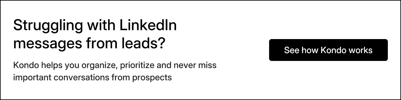 Struggling with LinkedIn messages from leads?