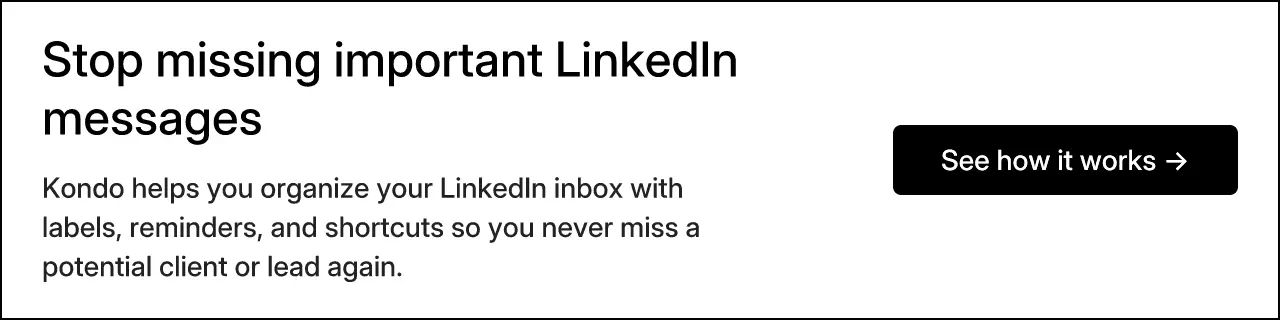 Stop missing important LinkedIn messages