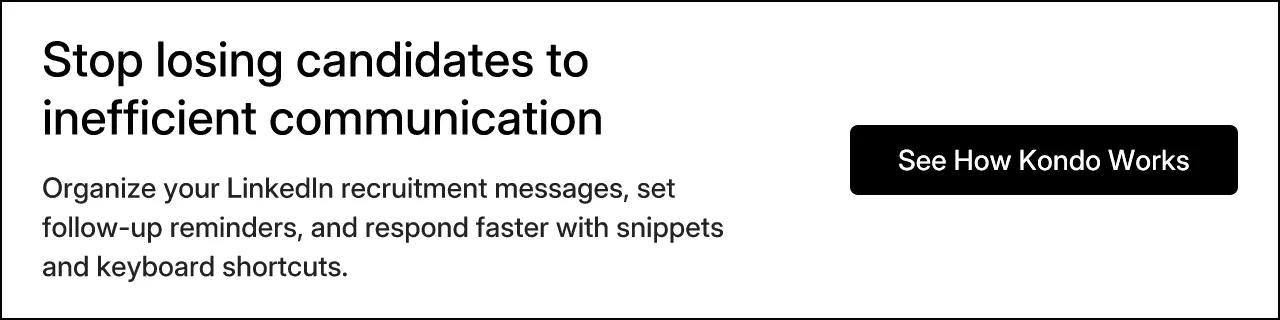 Stop losing candidates to inefficient communication