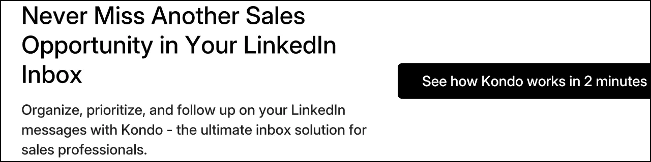 Never Miss Another Sales Opportunity in Your LinkedIn Inbox