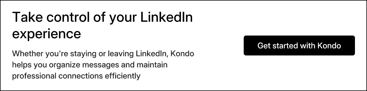 Take control of your LinkedIn experience