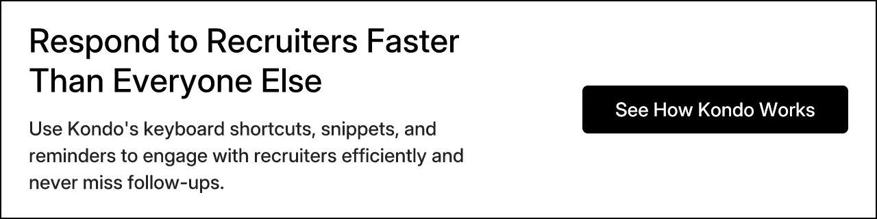 Respond to Recruiters Faster Than Everyone Else