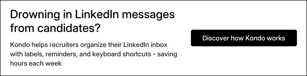 Drowning in LinkedIn messages from candidates?