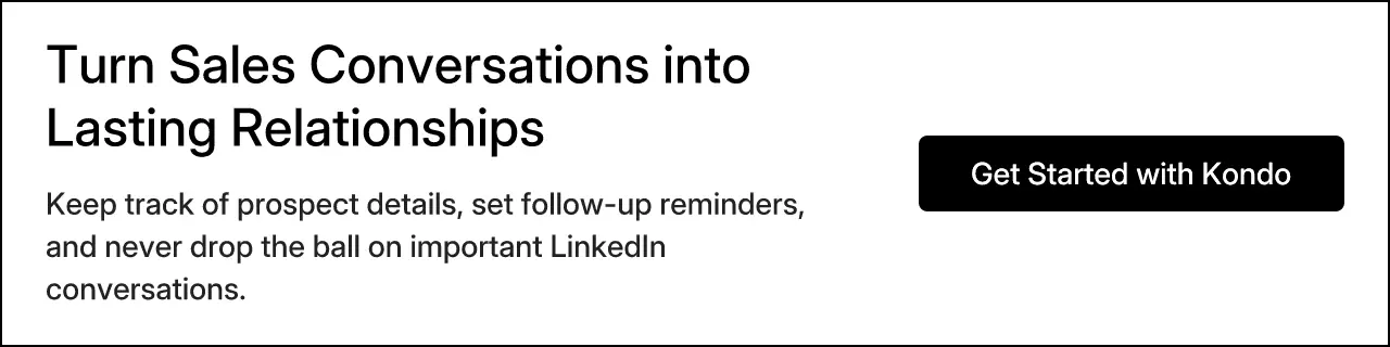 Turn Sales Conversations into Lasting Relationships