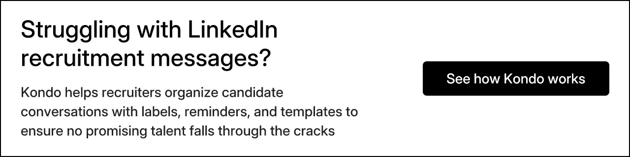 Struggling with LinkedIn recruitment messages?