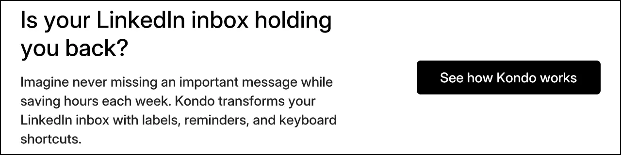 Is your LinkedIn inbox holding you back?