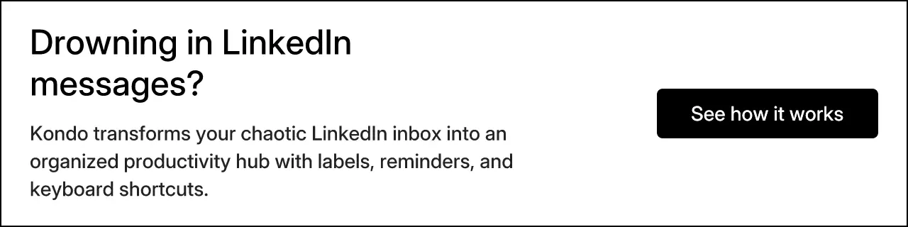 Drowning in LinkedIn messages?