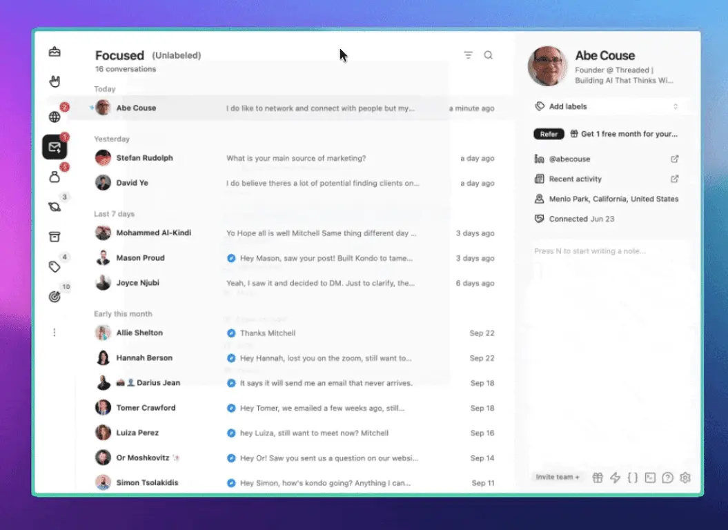 Kondo Launches Unified Inbox to Combine Sales Navigator Inbox with Regular LinkedIn Inbox