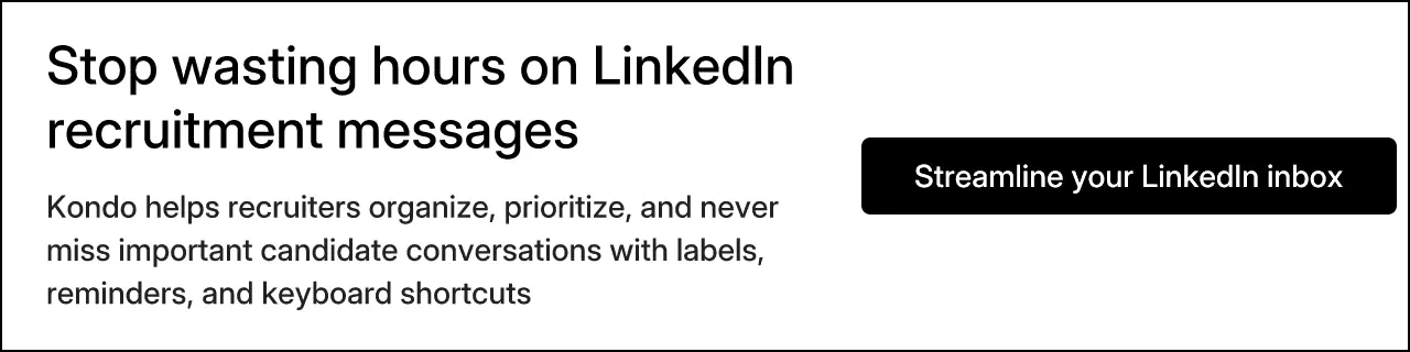 Stop wasting hours on LinkedIn recruitment messages