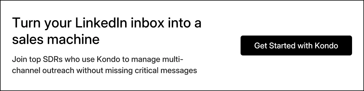 Turn your LinkedIn inbox into a sales machine
